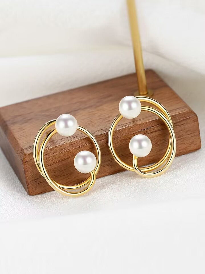 Pearl earrings