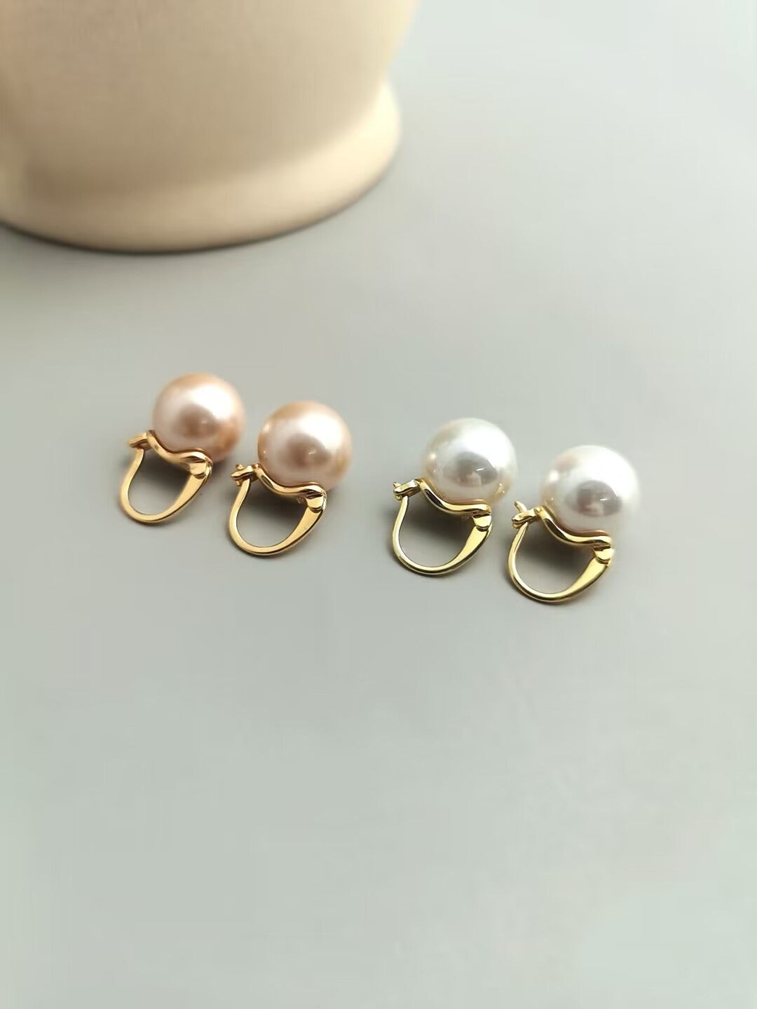 Simple Pearl Stud Earrings