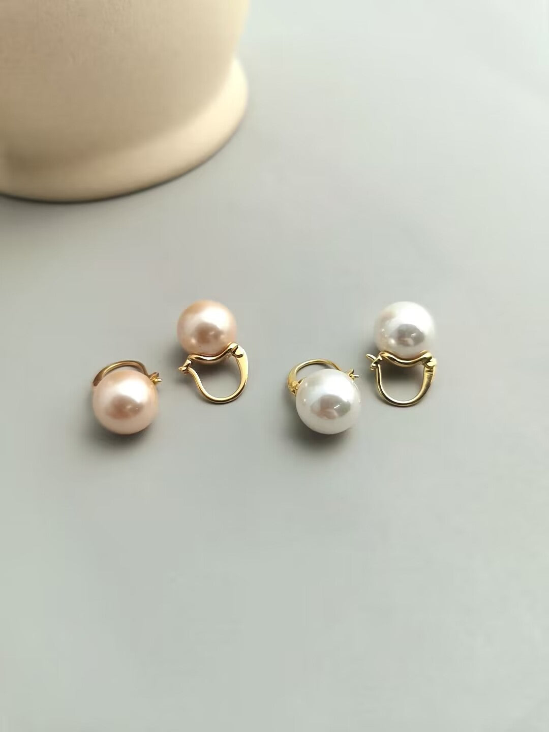 Simple Pearl Stud Earrings