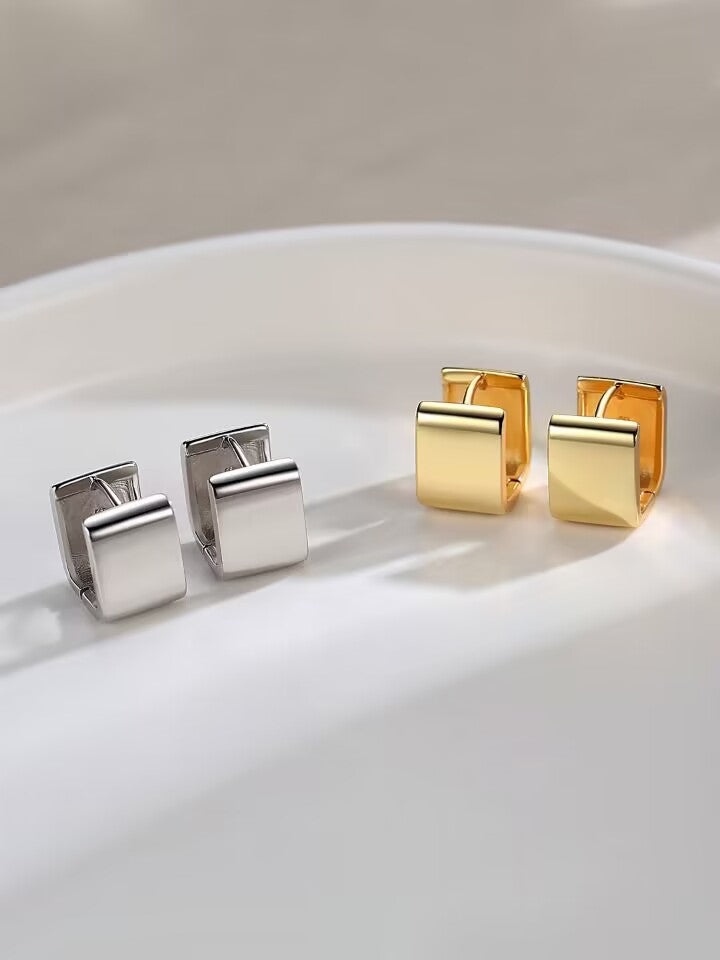 Chic Square Minimalist Clip-on Earrings